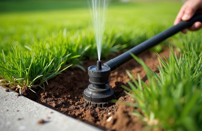 Garden Sprinkler Installation